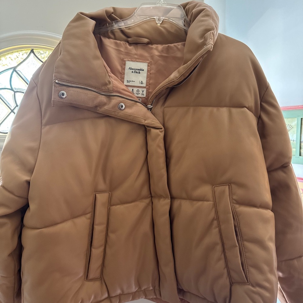 Abercrombie & Fitch Brown Puffer Jacket